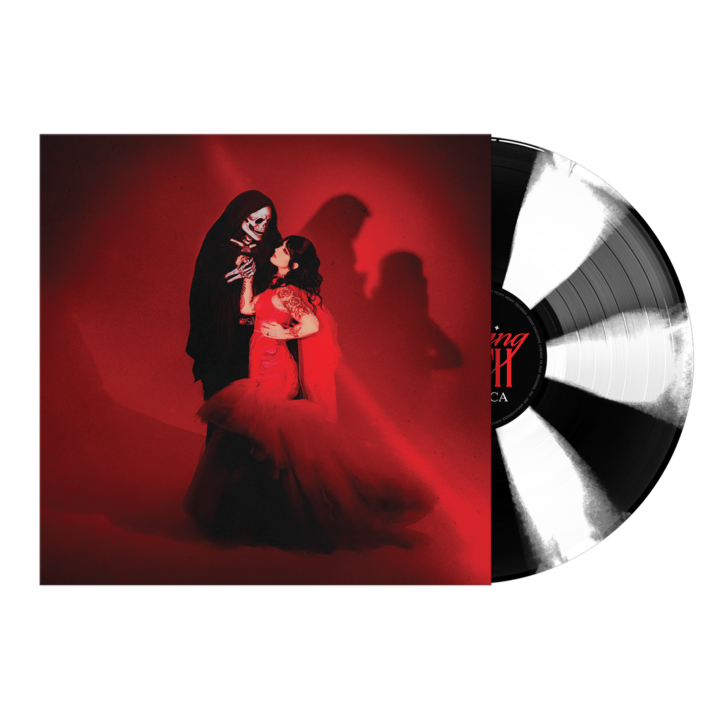 Mothica - Kissing Death Vinyl - Black & White Cornetto